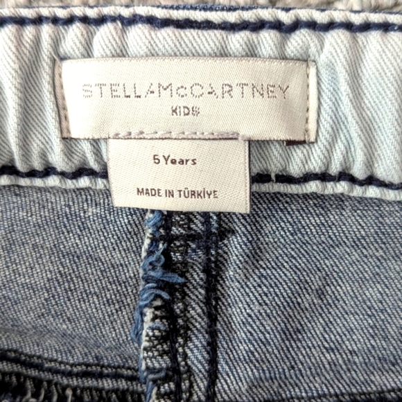 Stella McCartney Kids Skinny Star Jeans Grey Denim In Front/Blue Jean In Back - Picture 9 of 14